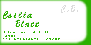 csilla blatt business card